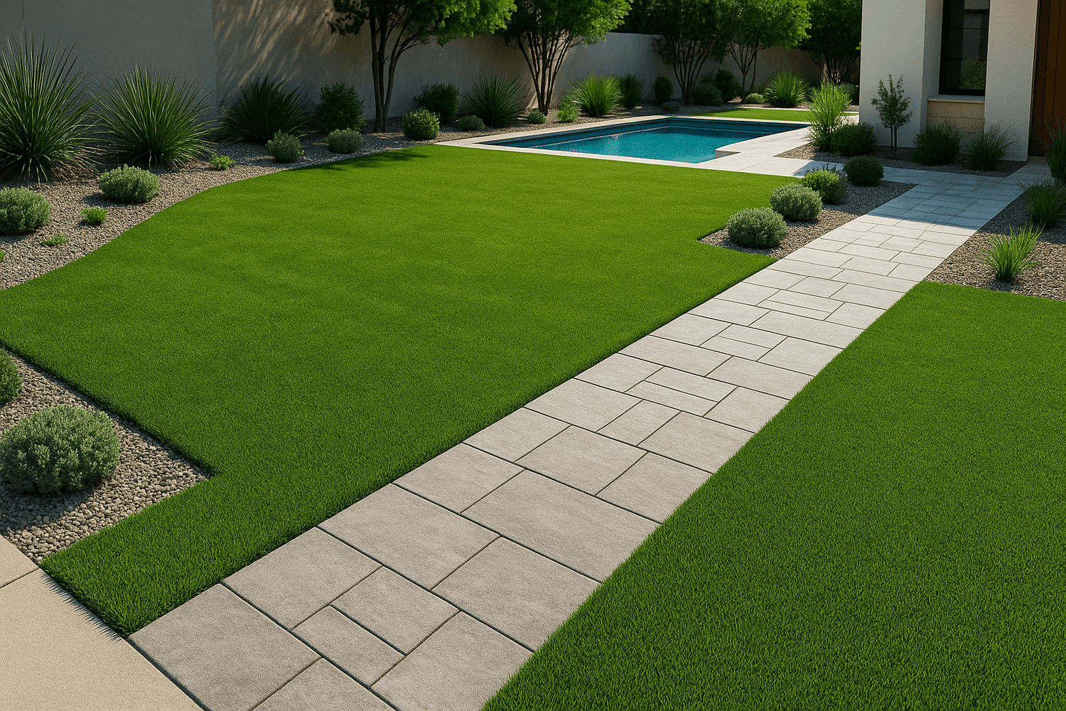 10 Best Creative Artificial Grass Front Yard Ideas - LITA