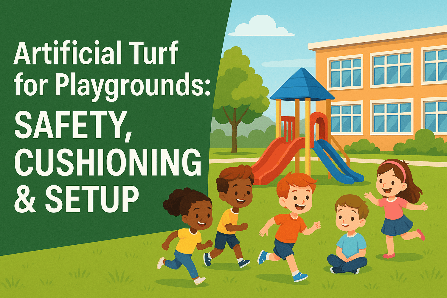 Artificial Turf for Playgrounds: Safety, Cushioning & Setup - LITA