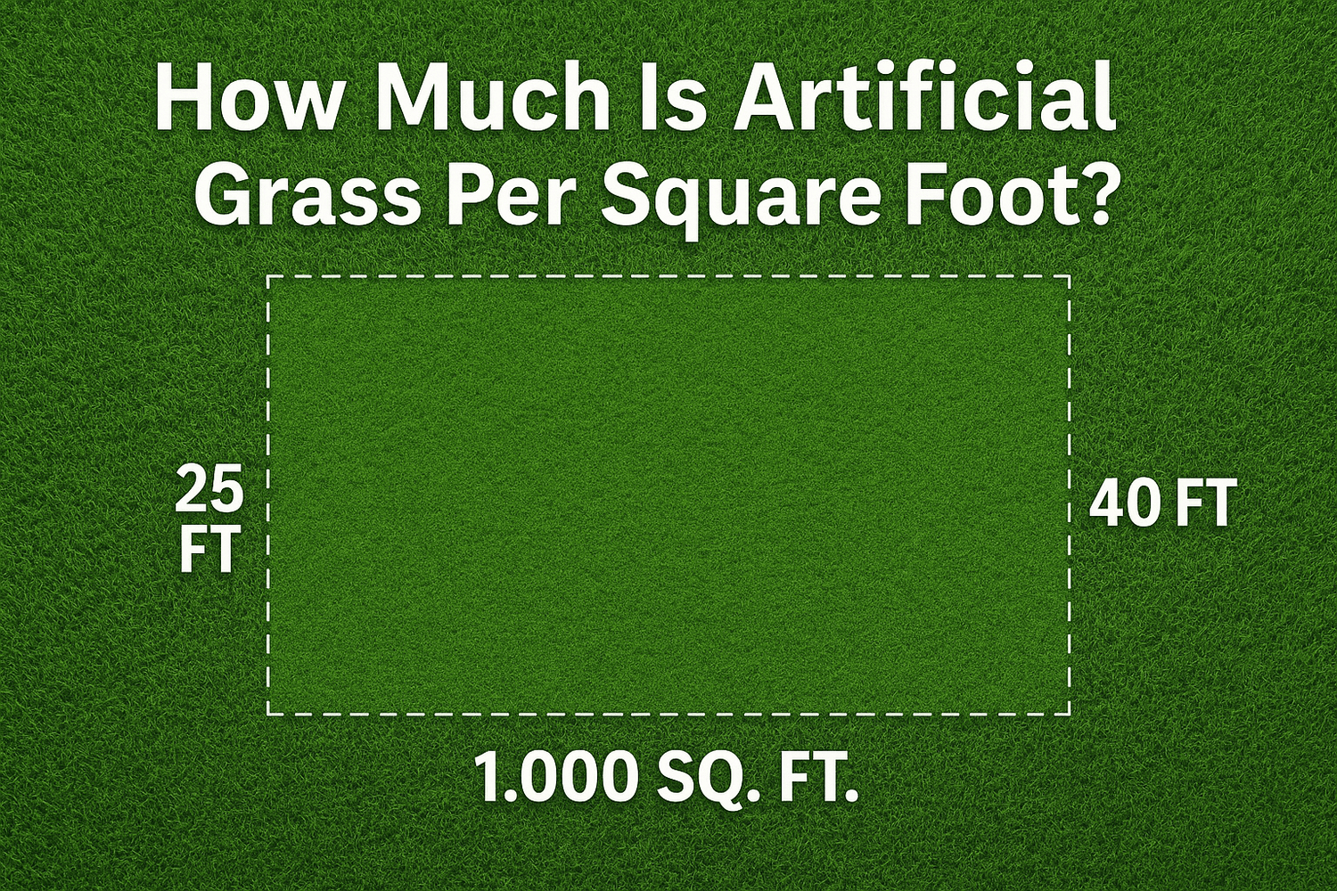 How Much Is Artificial Grass Per Square Foot? - LITA