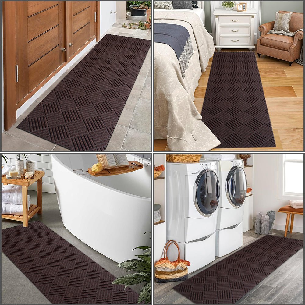 LITA Brown Hallway Runner Rug - LITA