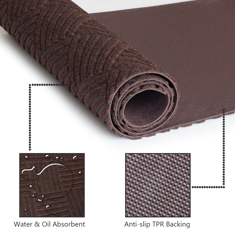 LITA Brown Hallway Runner Rug - LITA