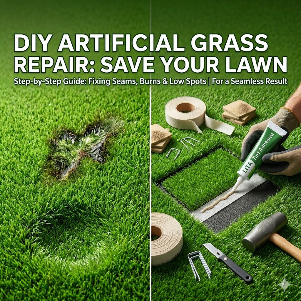 DIY Artificial Grass Repair: Fix Seams, Burns & Low Spots