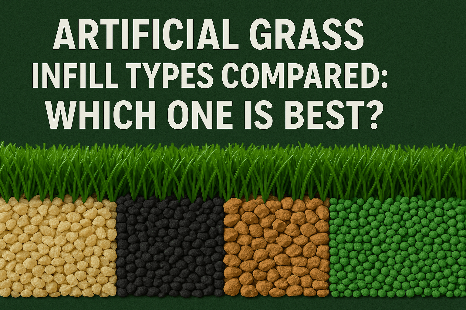 Artificial Grass Infill Types Compared: Which One Is Best? - LITA