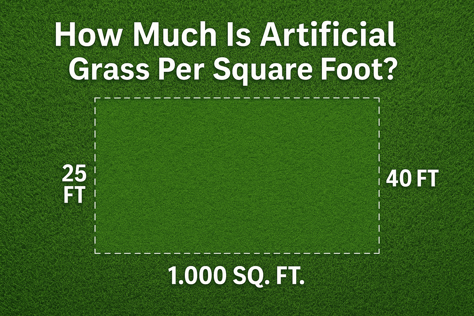 How Much Is Artificial Grass Per Square Foot? - LITA