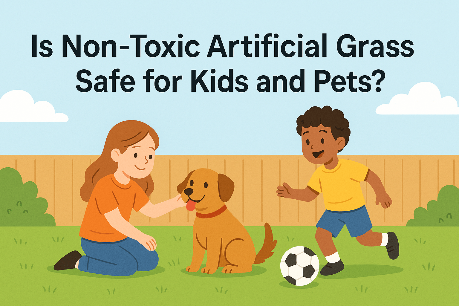 Is Non-Toxic Artificial Grass Safe for Kids and Pets? - LITA