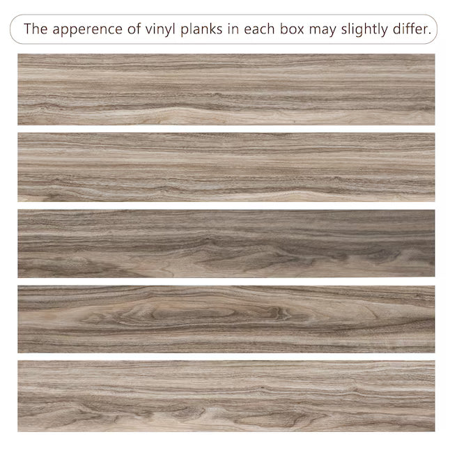 LITA Barnwood Peel and Stick Vinyl Plank Flooring – 54 Sq. Ft., 36-Pack