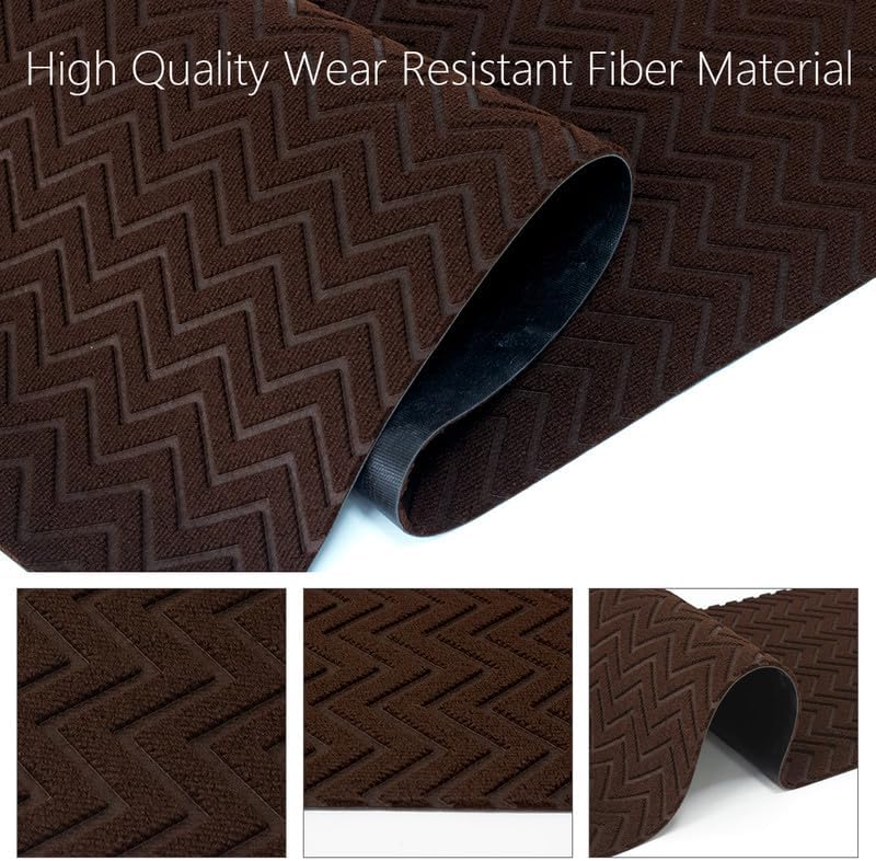 LITA Crease Brown Backed Non - Slip Area Rugs - LITA