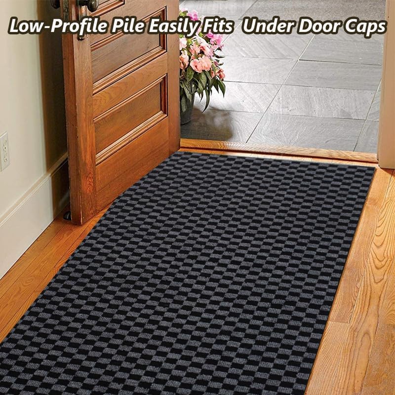 LITA Grey Heavy Duty Hallway Runner Rug - LITA