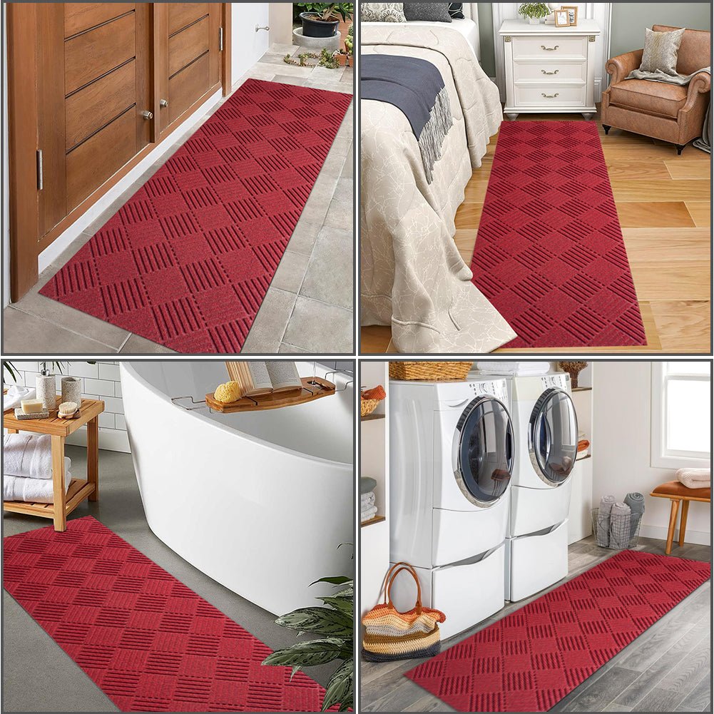 LITA Red Hallway Runner Rug - LITA